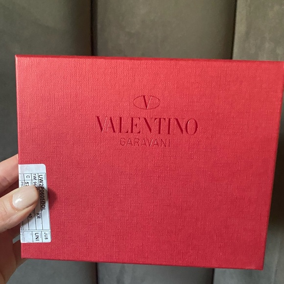 🚨🚨 NWT VALENTINO ROCK-STUD CALFSKIN COIN PURSE AND CARDHOLDER - Picture 6 of 8